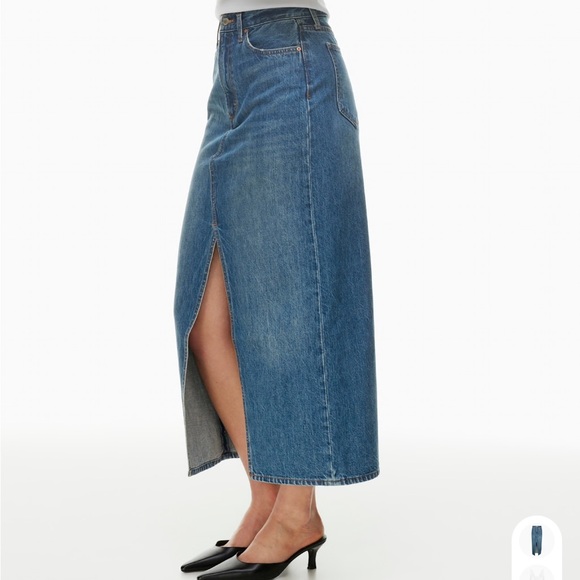 Denim Forum The 90’s Vintage Maxi Denim Skirt - Picture 5 of 10